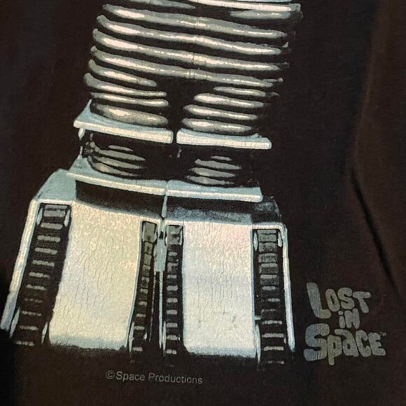 Vintage 90s Lost In Space Warning…Warning! Shirt Adult XL - Picture 2 of 4